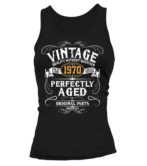 50th Birthday Gift Funny Vintage 1970 Women's Tank Top