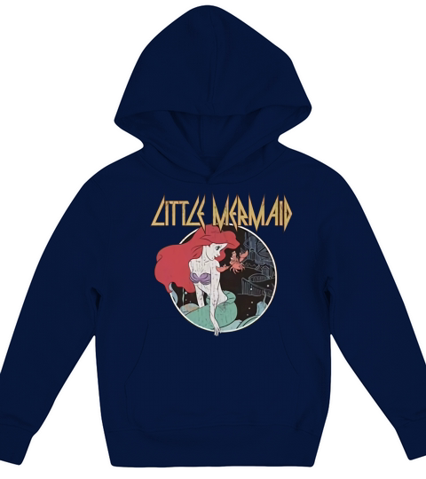 LITTLE MERMAID METAL ROCK GRAPHIC T-SHIRT Kids Hoodie