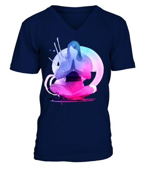 yoga colorful Men's V-Neck T-shirt