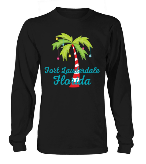 Fort Lauderdale Florida Christmas Women's Long Sleeve