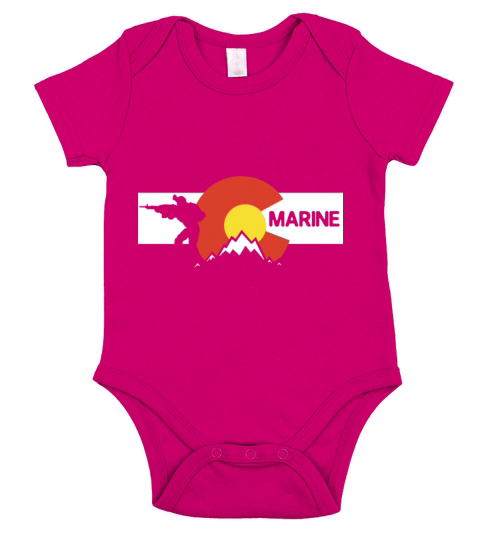 Marine gu hunt Colorado veteran Short Sleeve Baby One-Piece