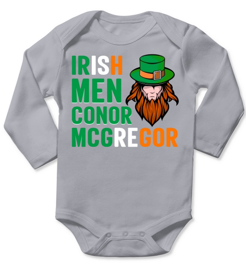Irish men conor mcgregor Long Sleeve Baby One-Piece