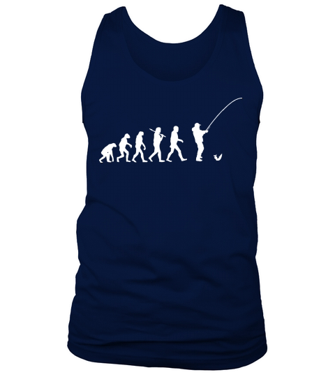 Evolution Fishing Fish Angle Fisher Angler Men's Tank Top
