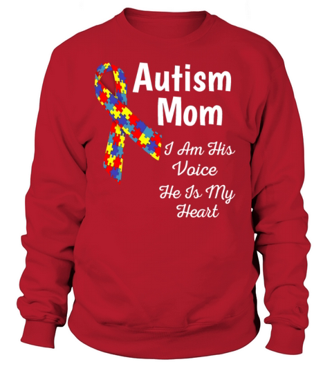 Autism Mom I Am His Voice Women's Sweatshirt