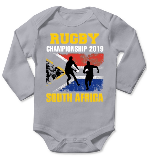 South Africa Rugby World Champions Support Gift Long Sleeve Baby One-Piece