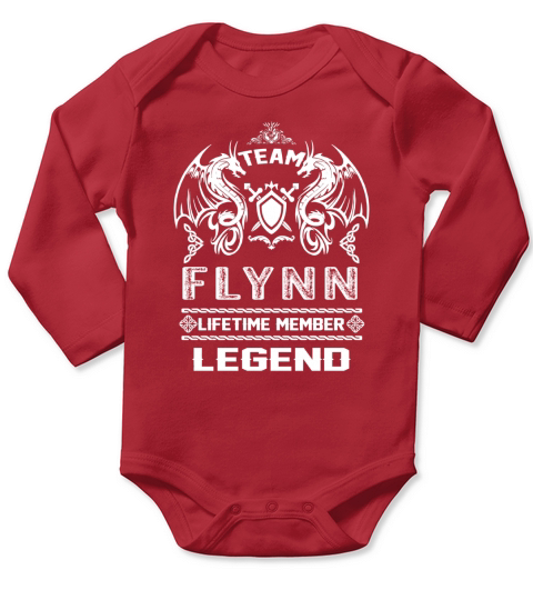 FLYNN team lifetime member legend Long Sleeve Baby One-Piece