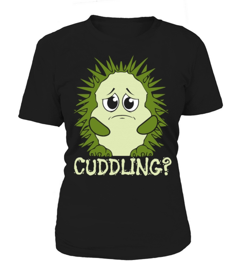 Funny Cute Hedgehog Cuddle Cuddling Love Women's T-Shirt