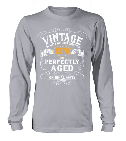 50th Birthday Gift Funny Vintage 1970 Men's Long Sleeve