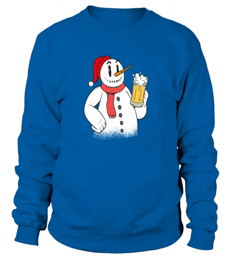 Snowman Christmas Beer Winter Women's Sweatshirt