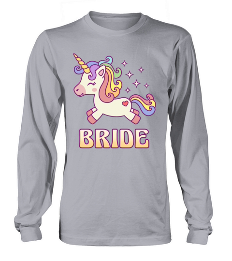 Bride Unicorn Bachelorette Party Women's Long Sleeve