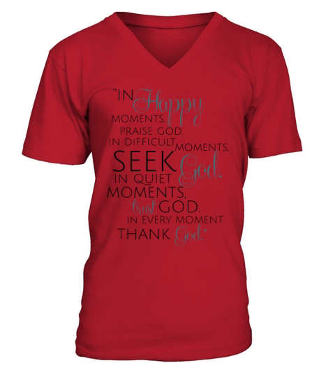 Beautiful quote about God Men's V-Neck T-shirt