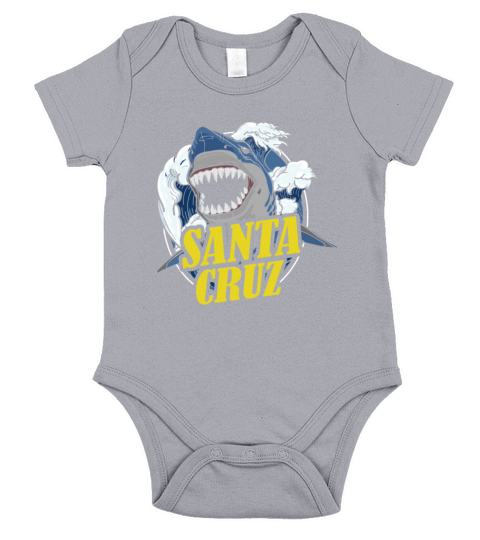 Santa Cruz California Shark Short Sleeve Baby One-Piece