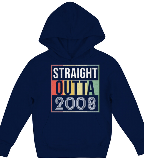 Straight Outta 2008 Kids Hoodie