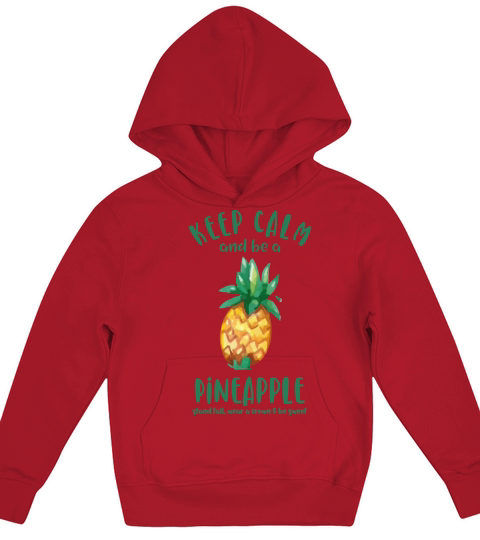 Keep Calm Pineapple Kids Hoodie