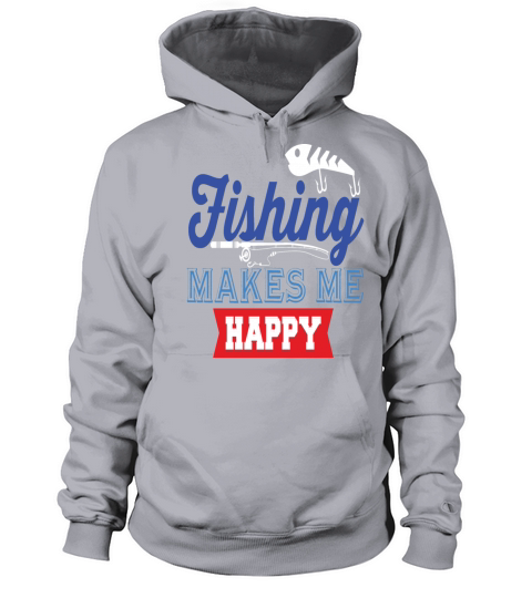 Fishing makes me happy Gift Trout Catfish Angling Women's Hoodie