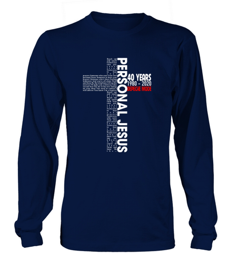 Personal Jesus Lyrics 50 Years Depeche Mode Long sleeved Unisex