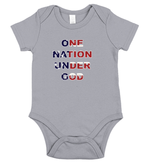 One Nation Under God Short Sleeve Baby One-Piece