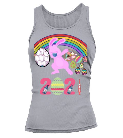 Happy Easter 2021 Dabbing Bunny Masked Women&#039;s Tank Top