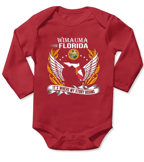 Wimauma Florida  Its where my story begins Long Sleeve Baby One-Piece
