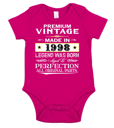 PREMIUM VINTAGE 1998 Short Sleeve Baby One-Piece