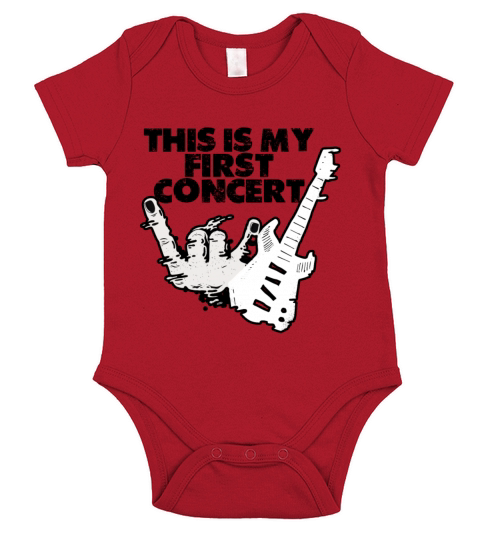 This Is My First Concert 8 Short Sleeve Baby One-Piece