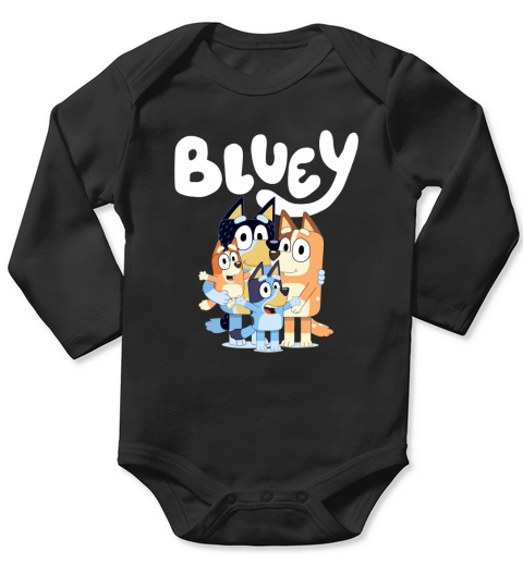 Cute bluey Family Long Sleeve Baby One-Piece