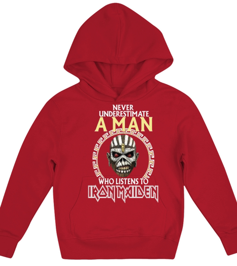 A Man Who Listen To Iron Maiden Kids Hoodie