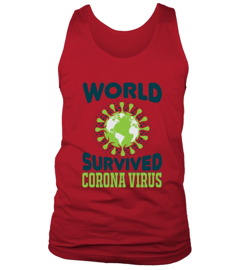 World Survived Corona Virus Men's Tank Top