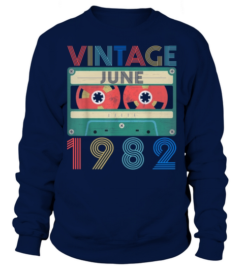 Retro Vintage June 1982 birthday Men's Sweatshirt