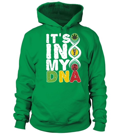 Its In My DNA Fingerprint Gift for Reggae Music Men's Hoodie