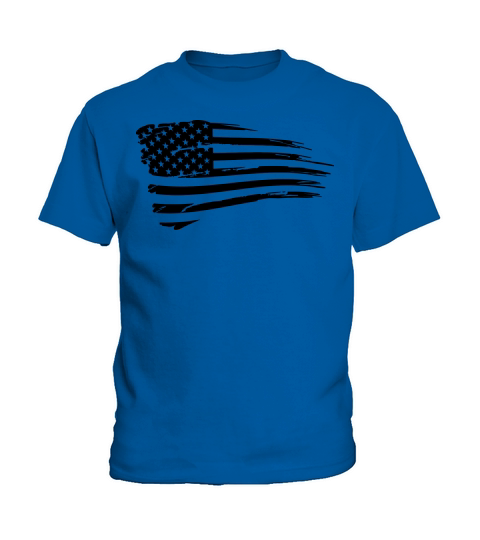 Vintage American Flag Tactical Subdued Kids T-Shirt