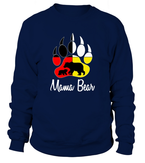 Native American I Love Family Love Mama Bear Medicine Wheel Native Americans Gift Sweatshirt Unisex