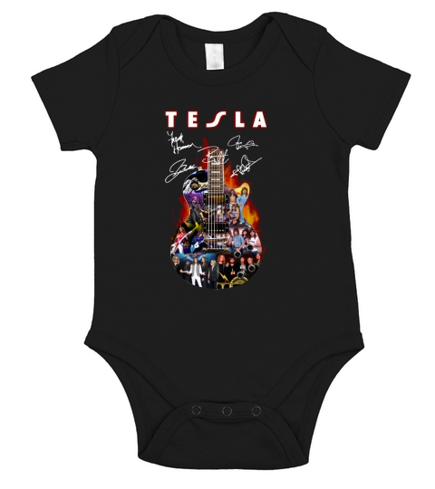 Tesla Guitar Short Sleeve Baby One-Piece
