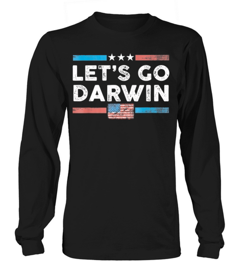Lets Go Darwin US Flag Vintage Women's Long Sleeve