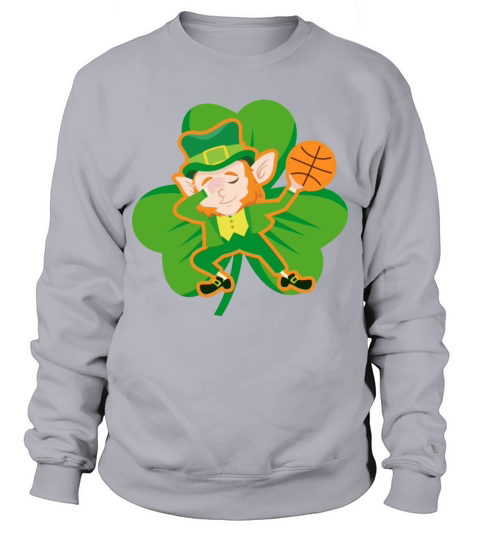 Dabbing Leprechaun Basketball Funny St Patricks Sweatshirt Unisex