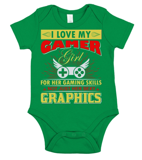 I love my gamer for her gaming skills Short Sleeve Baby One-Piece