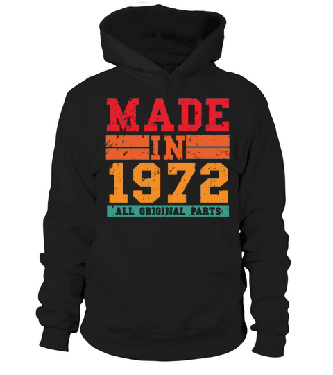 1972 Birthday Vintage Saying Women's Hoodie
