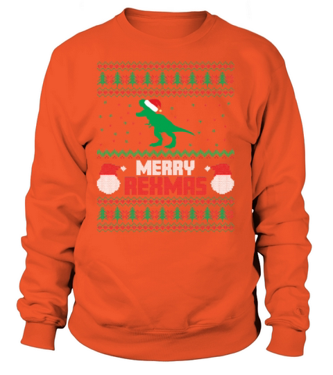 Merry Rexmas - Funny dinosaurs Christmas Women's Sweatshirt