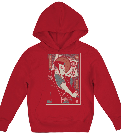 samurai original country tranditional japanese Kids Hoodie