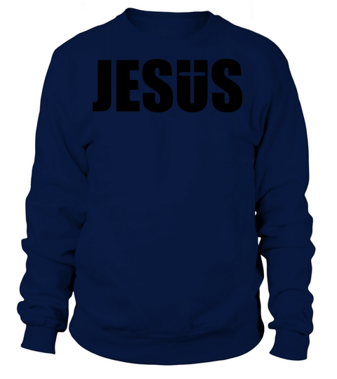 Text font jesus christ cool design cross logo king Women's Sweatshirt