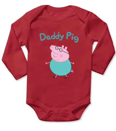 Daddy pig Long Sleeve Baby One-Piece