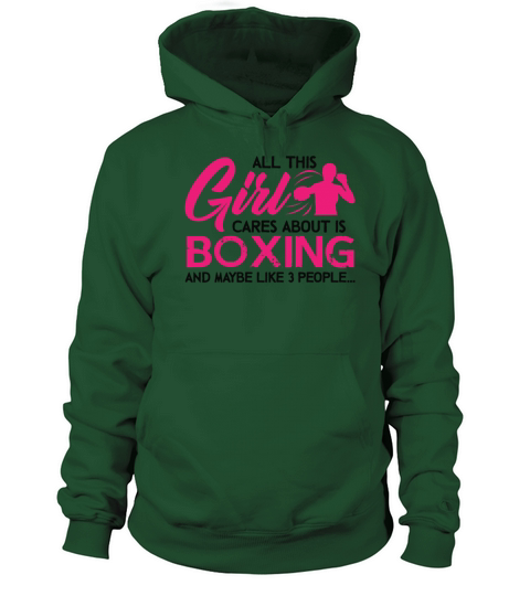 Boxing Girl Cares Hanes Tagles Women's Hoodie