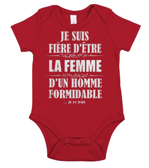 JE SUIS FIRE Dx27TRE LA FEMME Short Sleeve Baby One-Piece