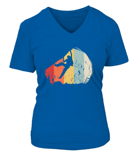 Kletter Klettern Boulder Shirt V-neck T-Shirt Woman