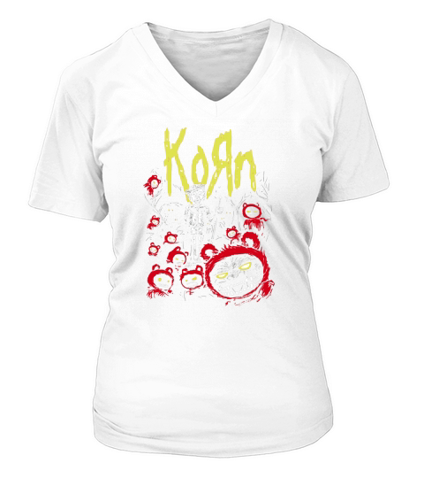 Korn Band Tshirt V-neck T-Shirt Woman