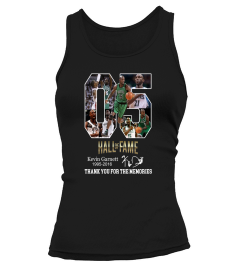 05 Hall of Fame Kevin Garnett 1995 2016 signature shirt Tank top Woman