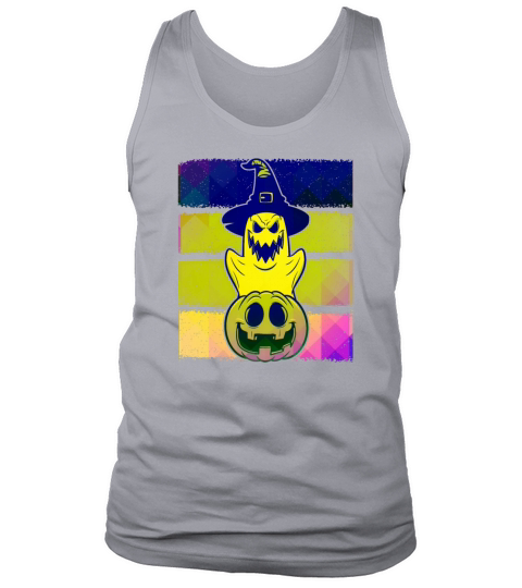 Halloween Ghost Pumpkin Funny skeleton Men's Tank Top