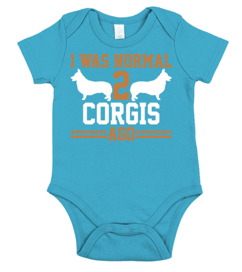 Corgis Short Sleeve Baby One-Piece