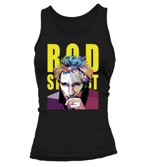 Vintage Rod Stewart Paint Art Tank top Woman