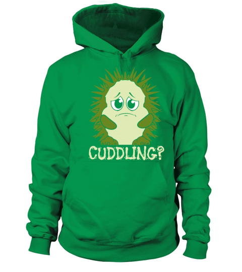 Funny Cute Hedgehog Cuddle Cuddling Love Men's Hoodie